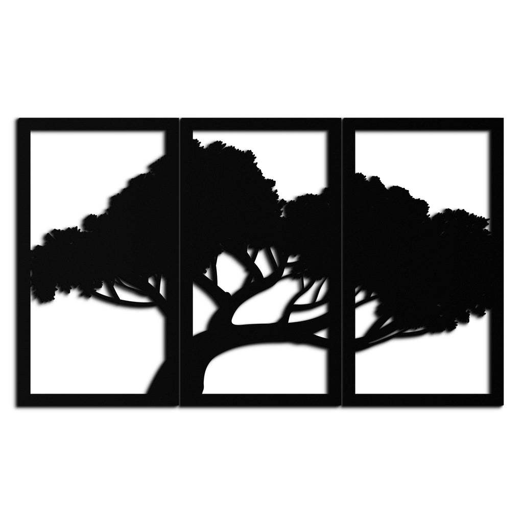 Premium Steel Tree Silhouette Wall Art Modern Inspired Decor