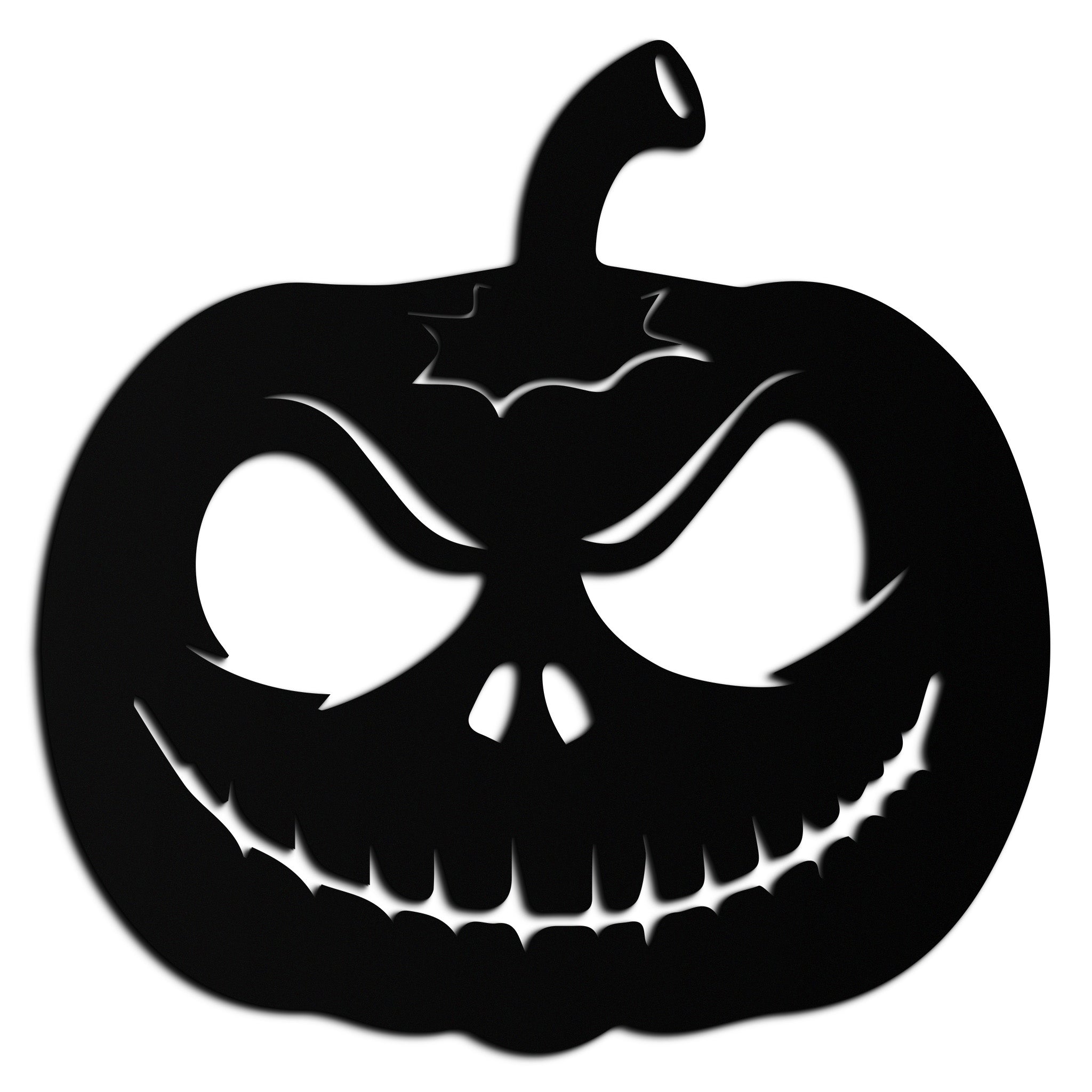 Metal Orange Pumpkin Jack-O'-Lantern Wall Art Halloween Decor