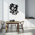 Christmas Snowman Metal Wall Art - Festive Holiday Decoration