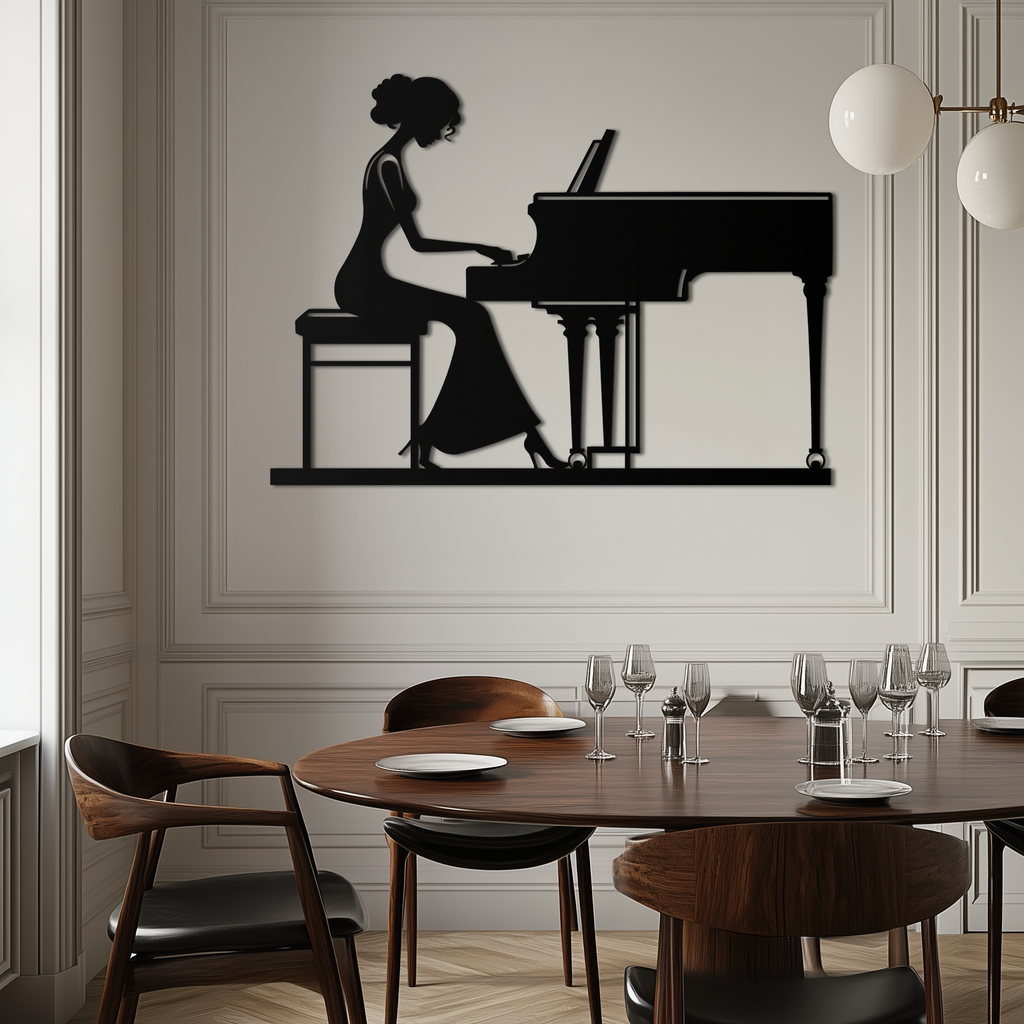 Four Elements Metal Wall Art - Steel Vertical Modern Silhouette Earth Air Fire Water