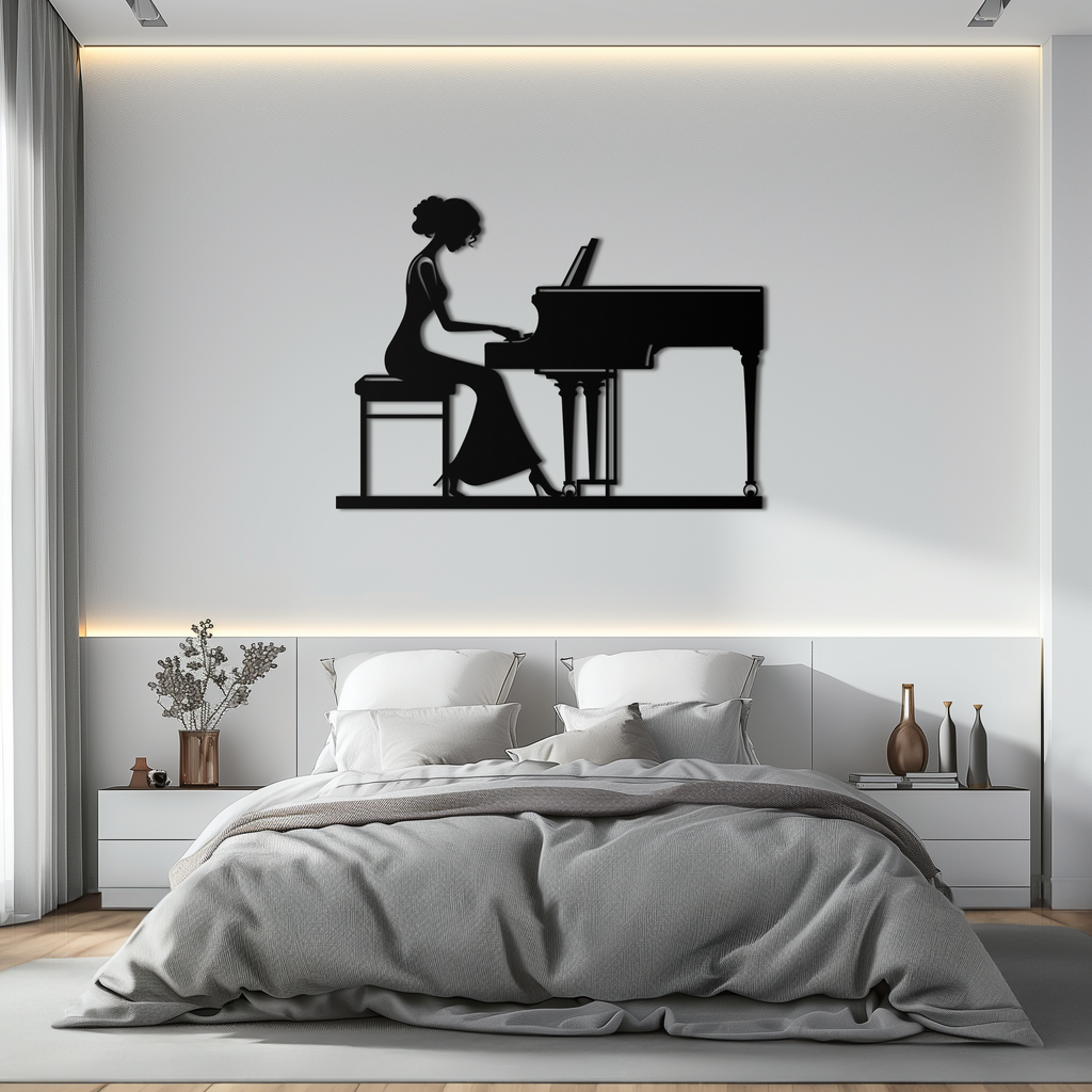 Four Elements Metal Wall Art - Steel Vertical Modern Silhouette Earth Air Fire Water
