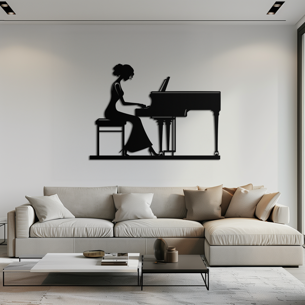 Four Elements Metal Wall Art - Steel Vertical Modern Silhouette Earth Air Fire Water