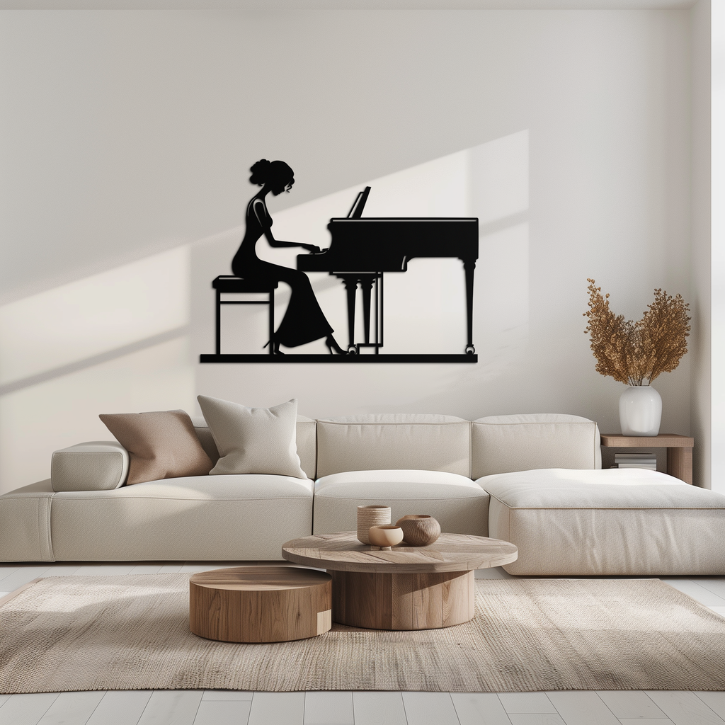 Four Elements Metal Wall Art - Steel Vertical Modern Silhouette Earth Air Fire Water