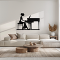 Four Elements Metal Wall Art - Steel Vertical Modern Silhouette Earth Air Fire Water