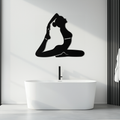 Metal Wall Art Kapotasana Yoga Pose Silhouette Minimalist Decor