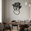 Metal Wall Art Floral Greek Statue Modern Abstract Minimalist Line Drawing Decor