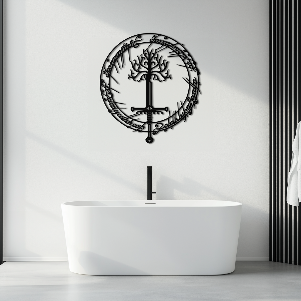 Steel Silhouette Wall Art - Lord of the Rings Fantasy Decor