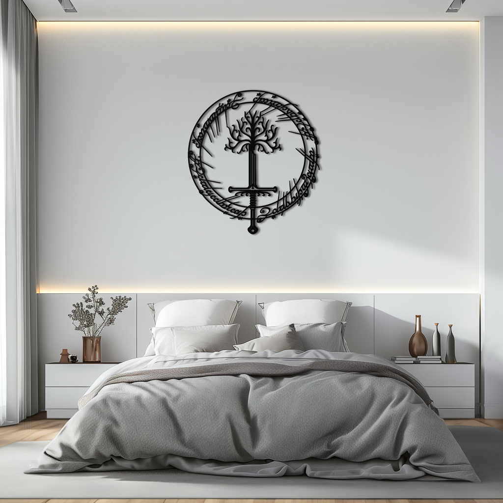 Steel Silhouette Wall Art - Lord of the Rings Fantasy Decor