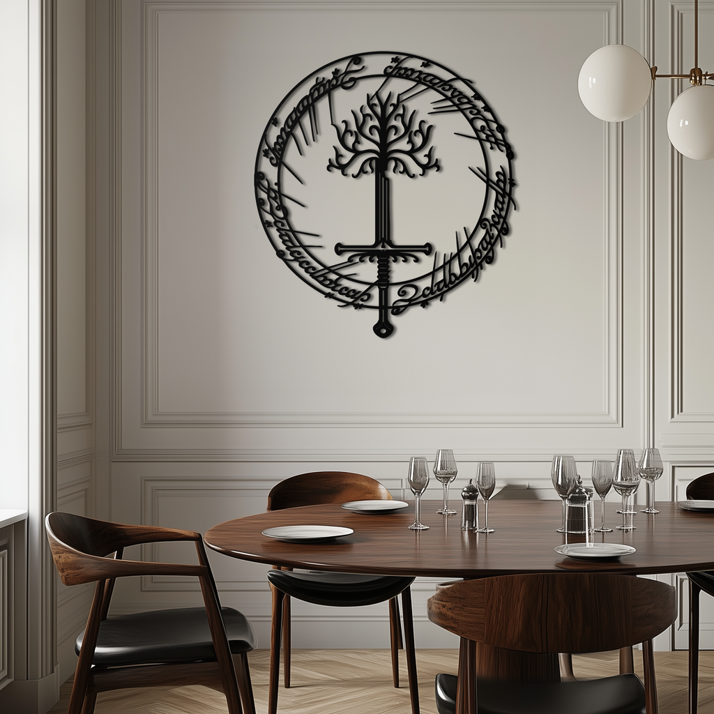 Steel Silhouette Wall Art - Lord of the Rings Fantasy Decor