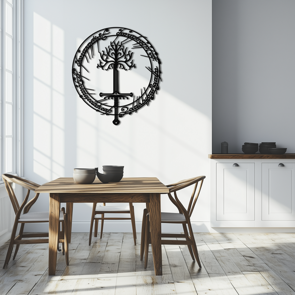Steel Silhouette Wall Art - Lord of the Rings Fantasy Decor