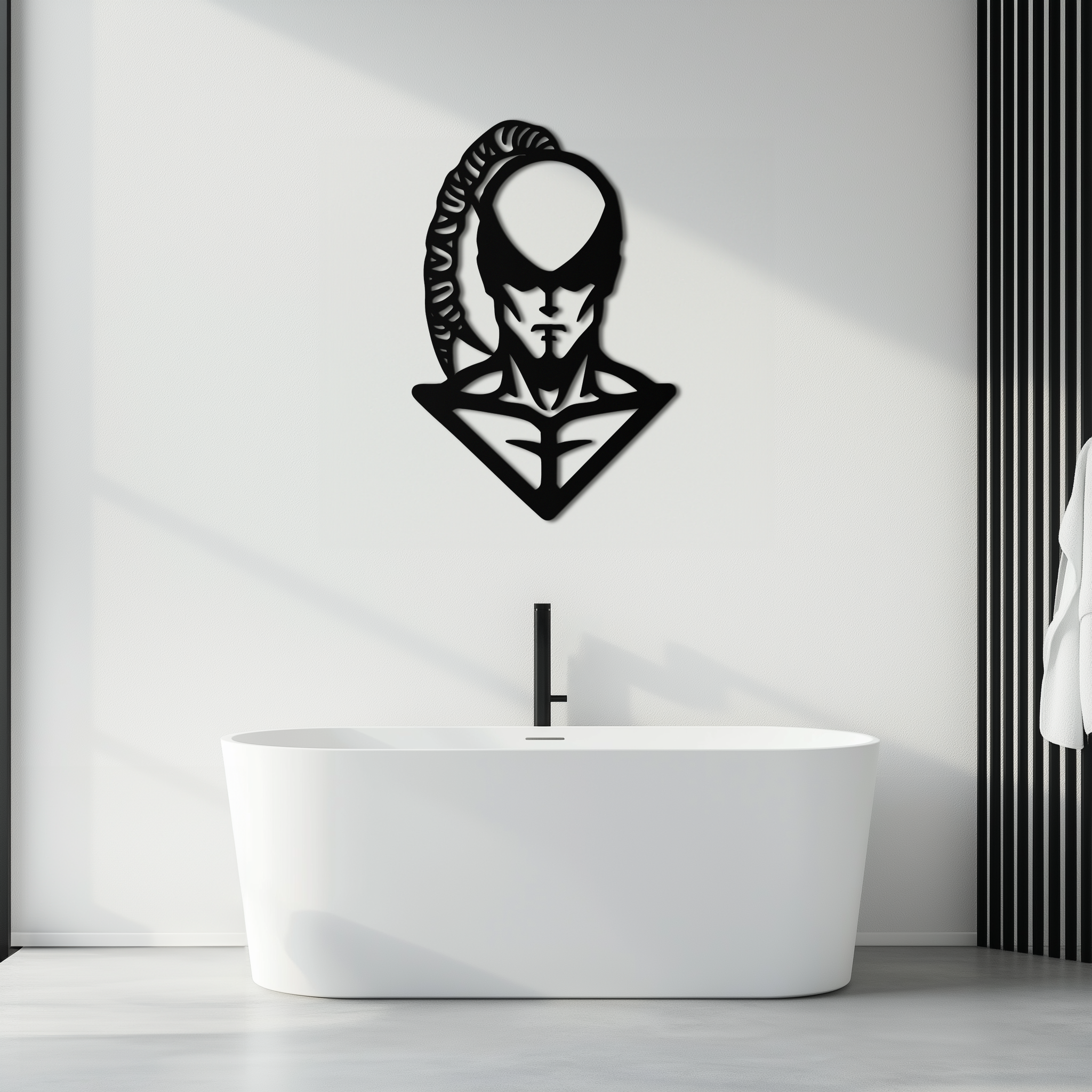 Metal Wall Art Lee Sin Minimalist Contemporary Gaming Design