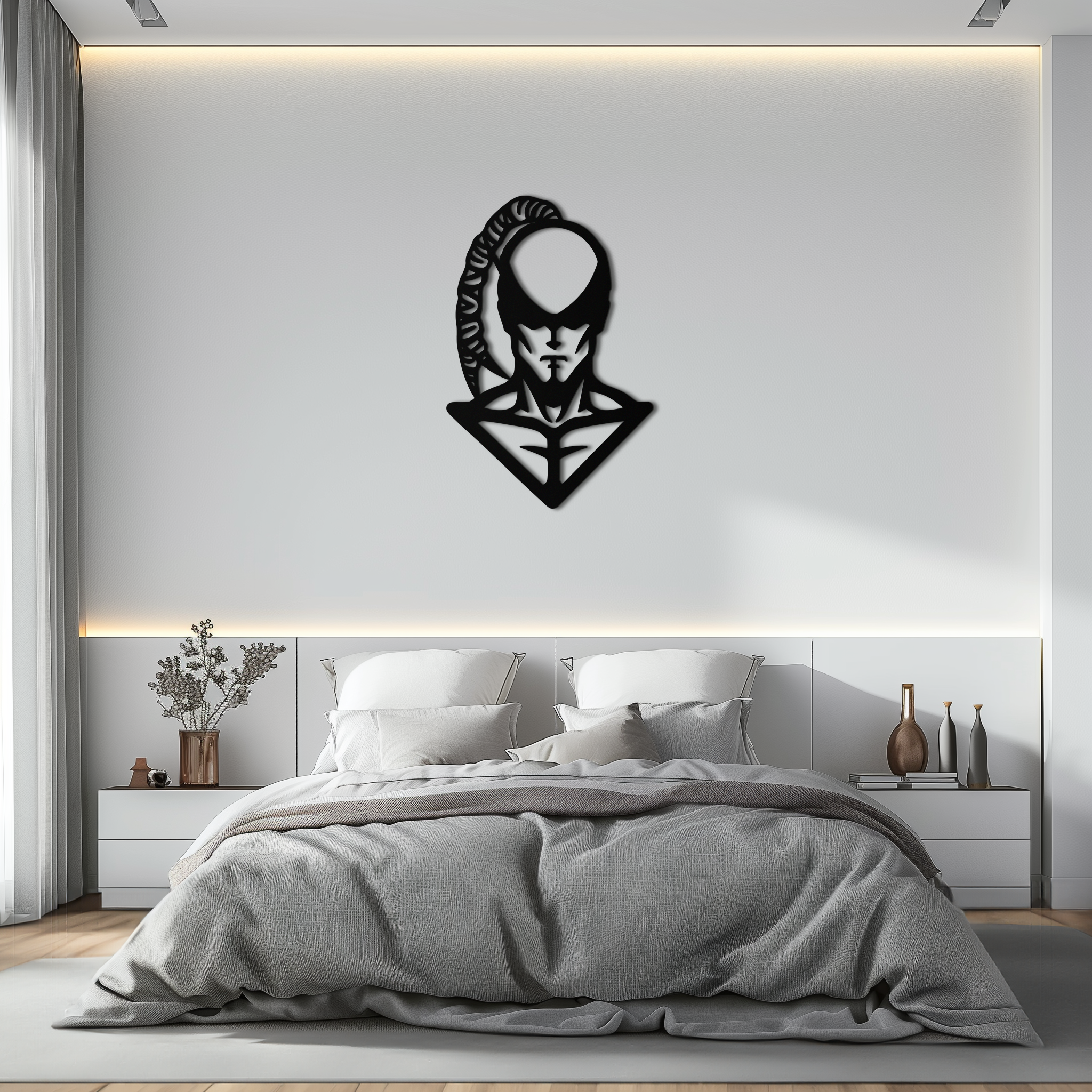 Metal Wall Art Lee Sin Minimalist Contemporary Gaming Design