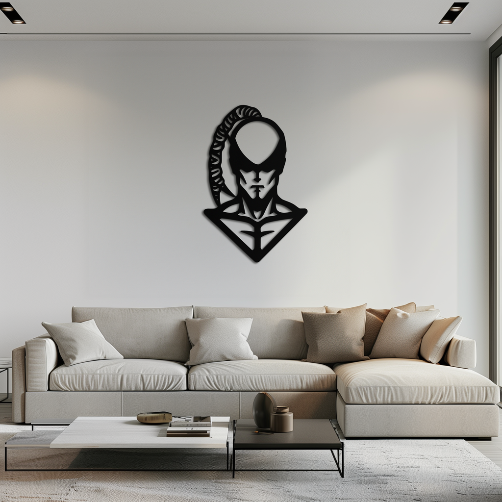 Metal Wall Art Lee Sin Minimalist Contemporary Gaming Design