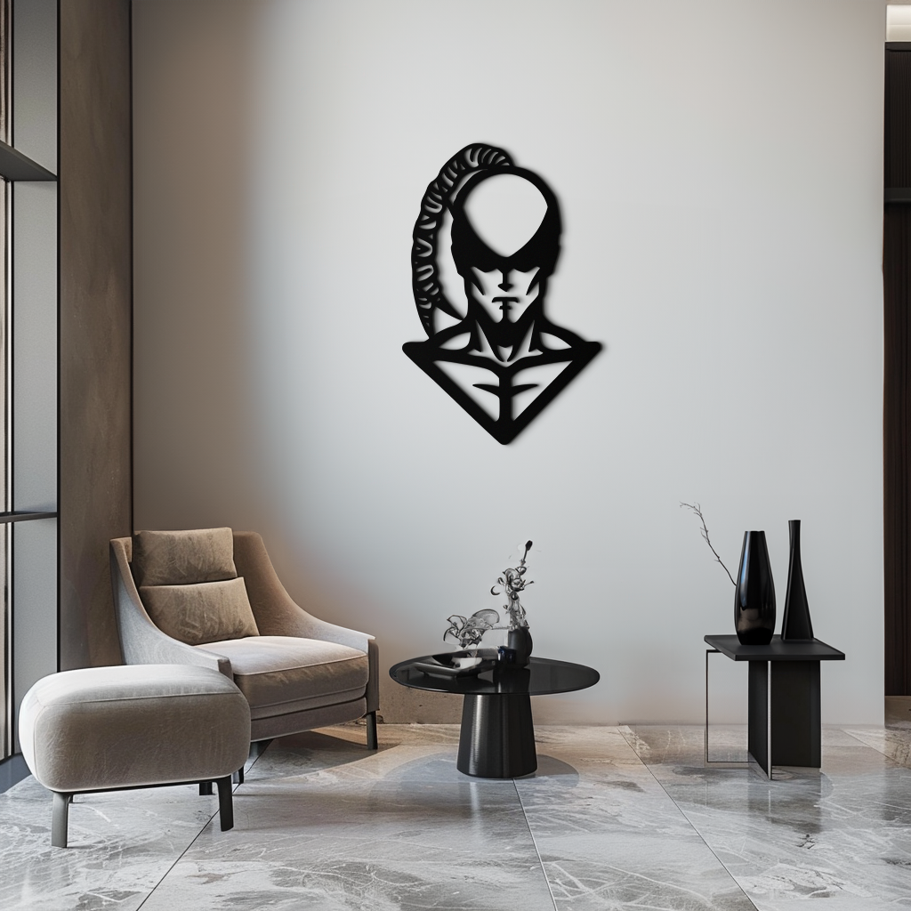 Metal Wall Art Lee Sin Minimalist Contemporary Gaming Design