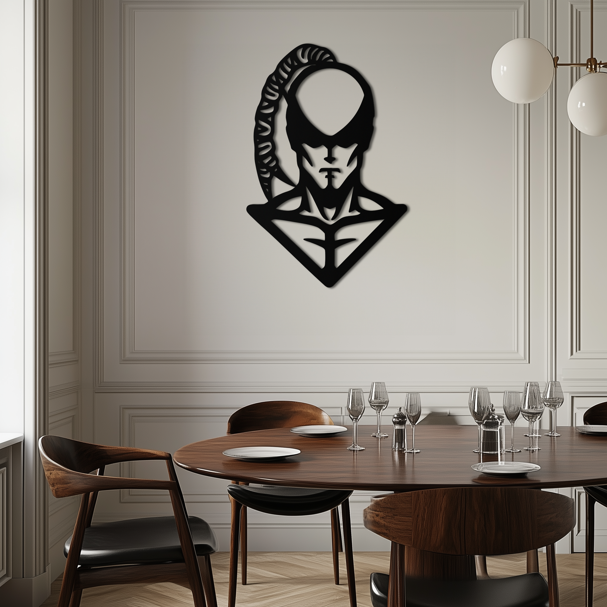 Metal Wall Art Lee Sin Minimalist Contemporary Gaming Design