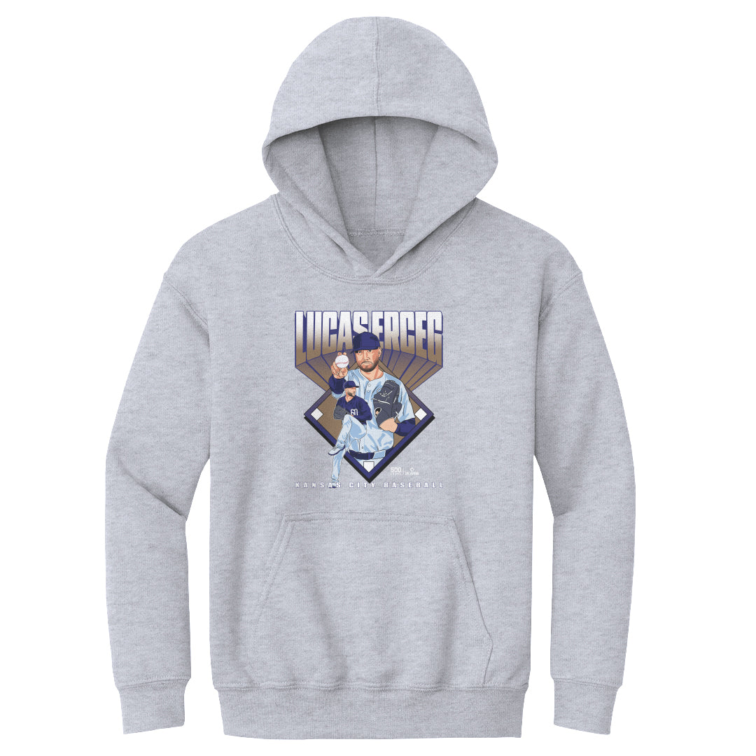 Lucas Erceg Kansas City Baseball Diamond WHT