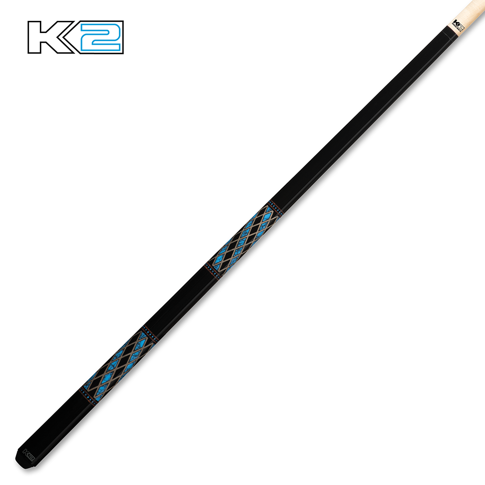K2 Gloss Cue with Diamond Simulated Wrap