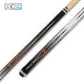 K2 KL131 Wrapless Cue With Gloss Black & Cocobolo Points