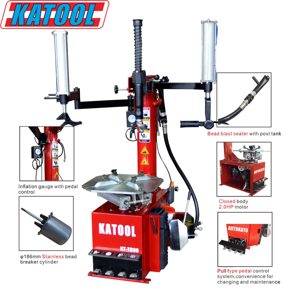 Katool KT-T830 Tire Changer & KT-B760 Wheel Balancer Combo
