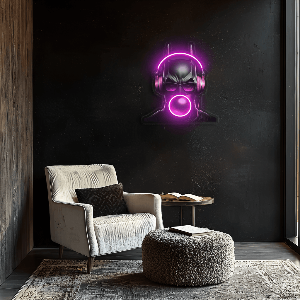 Batman LED Neon Light Sign - Modern Wall Art Home Theater Decor