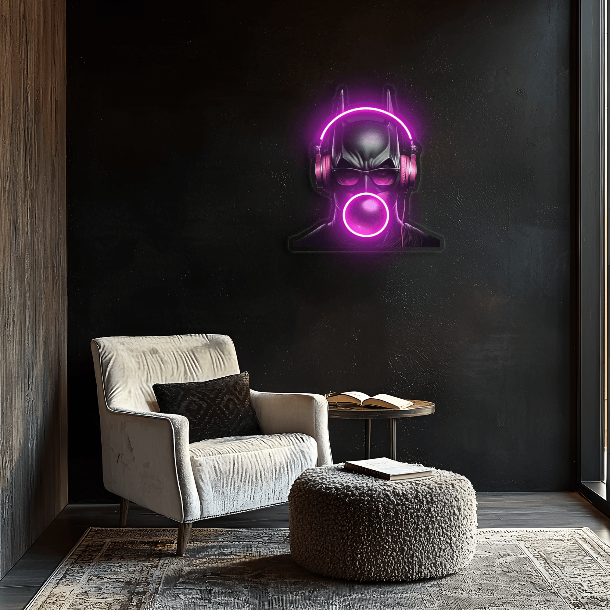 Batman LED Neon Light Sign - Modern Wall Art Home Theater Decor