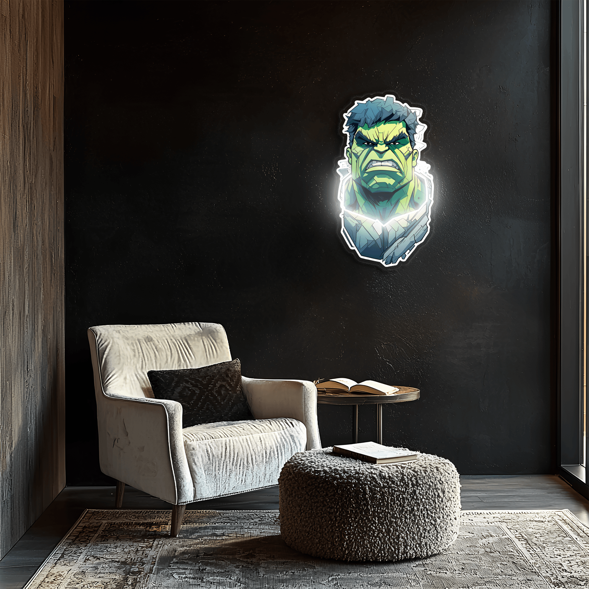 Hulk LED Neon Sign - UV Print Technology Hand-Crafted Bedroom Game Room Wall Decor
