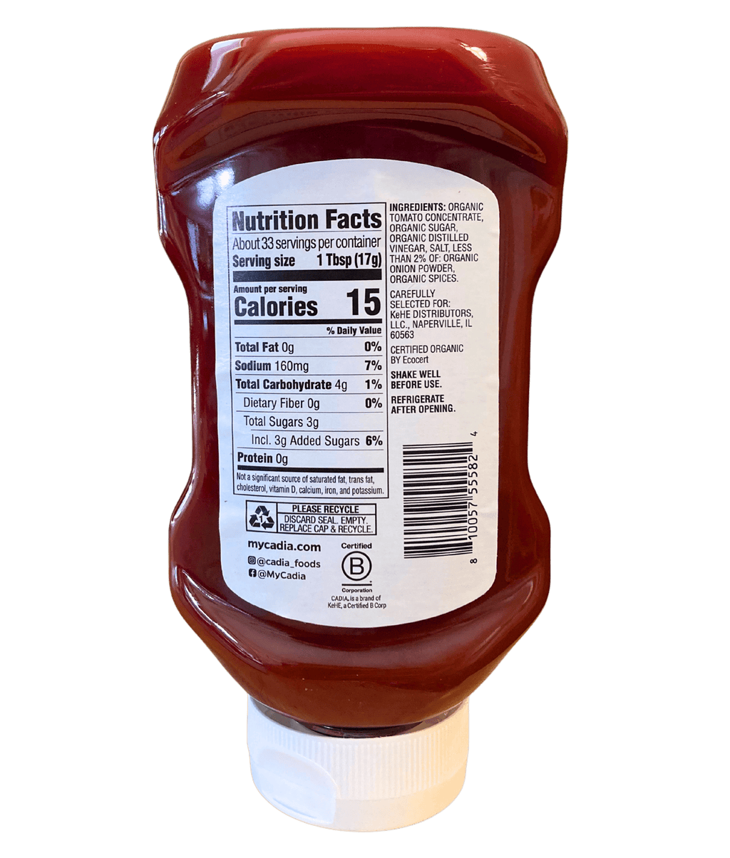 Ketchup, Organic, Cadia