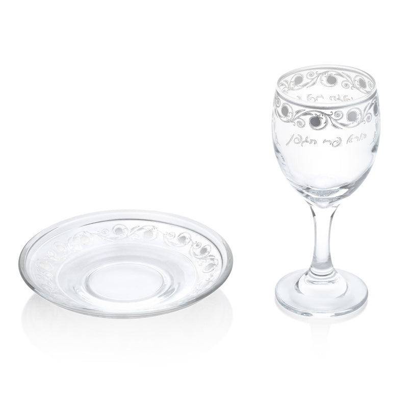 Classic transparent Kiddush cup