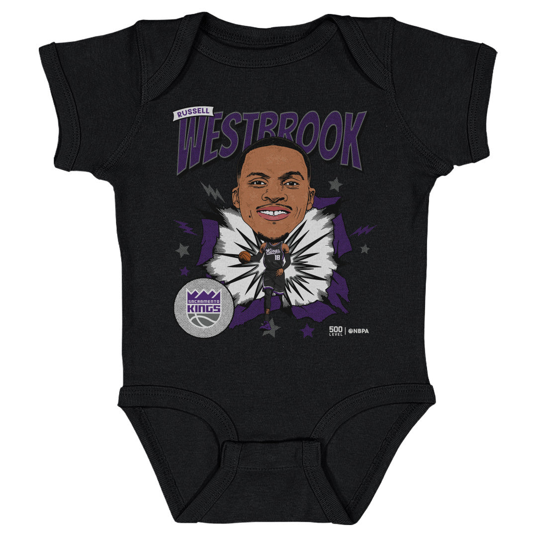 Russell Westbrook Sacramento Kings Caricature WHT