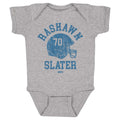 Rashawn Slater Los Angeles C Helmet Font