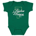 Jaylen Brown Boston Number Script WHT