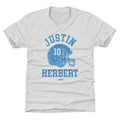 Justin Herbert Los Angeles C Helmet Font