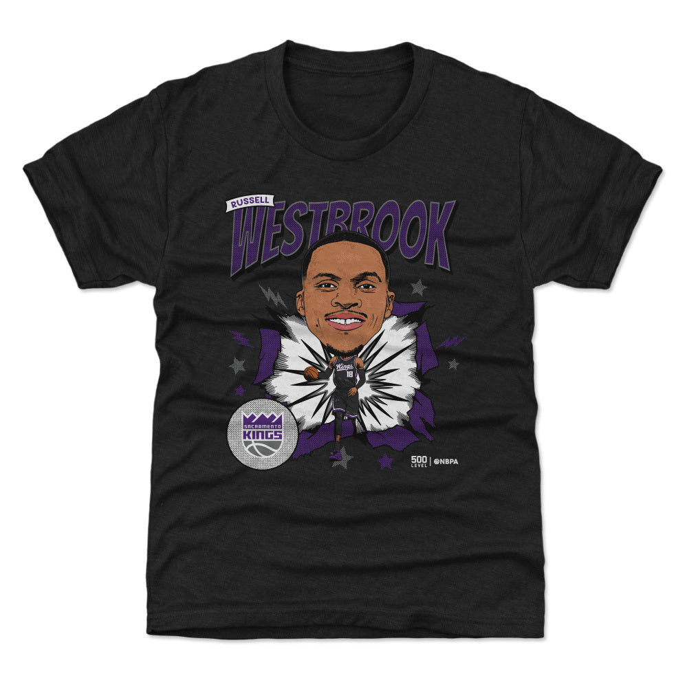 Russell Westbrook Sacramento Kings Caricature WHT