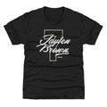 Jaylen Brown Boston Number Script WHT