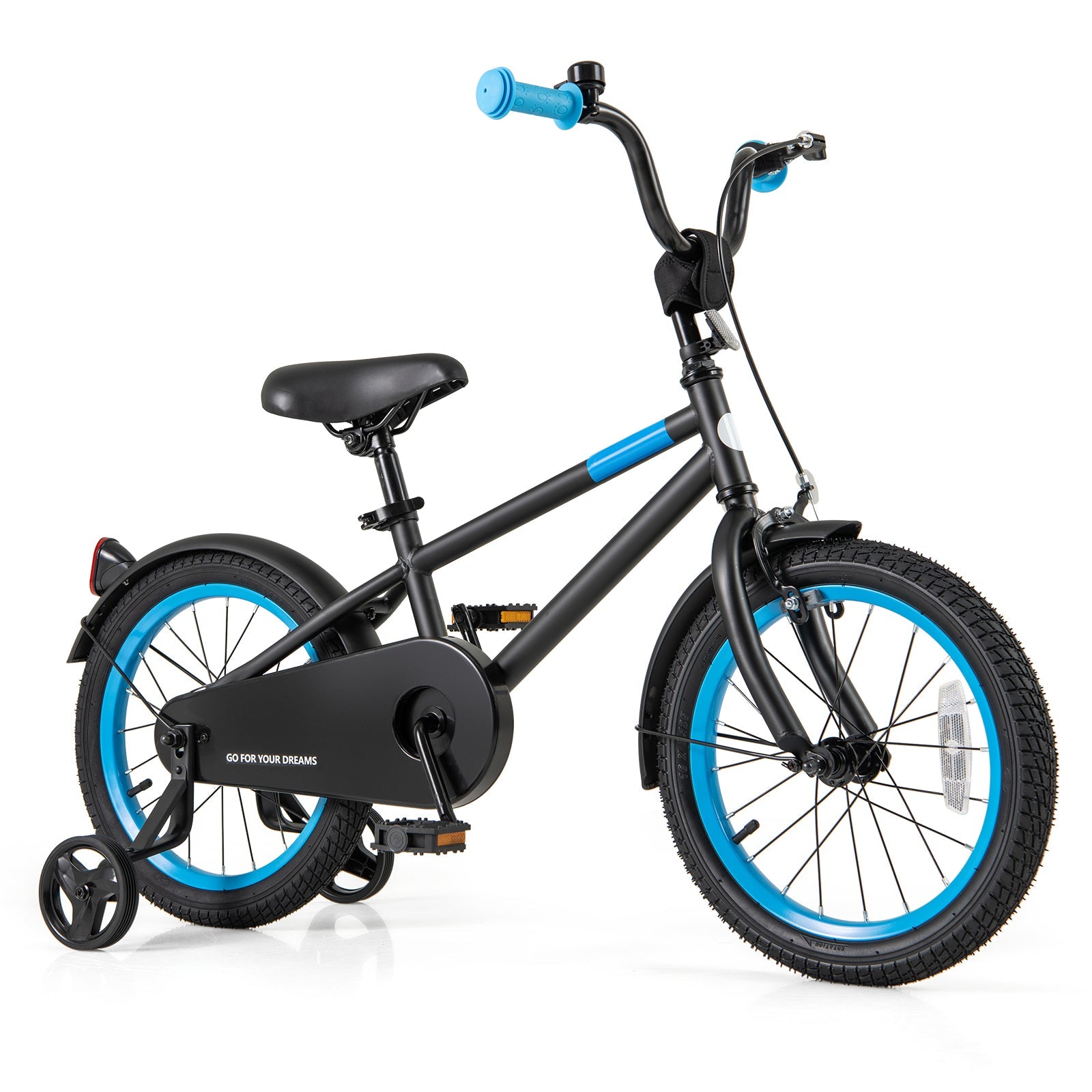 Kids Bike with Adjustable Handlebar and Saddle Black