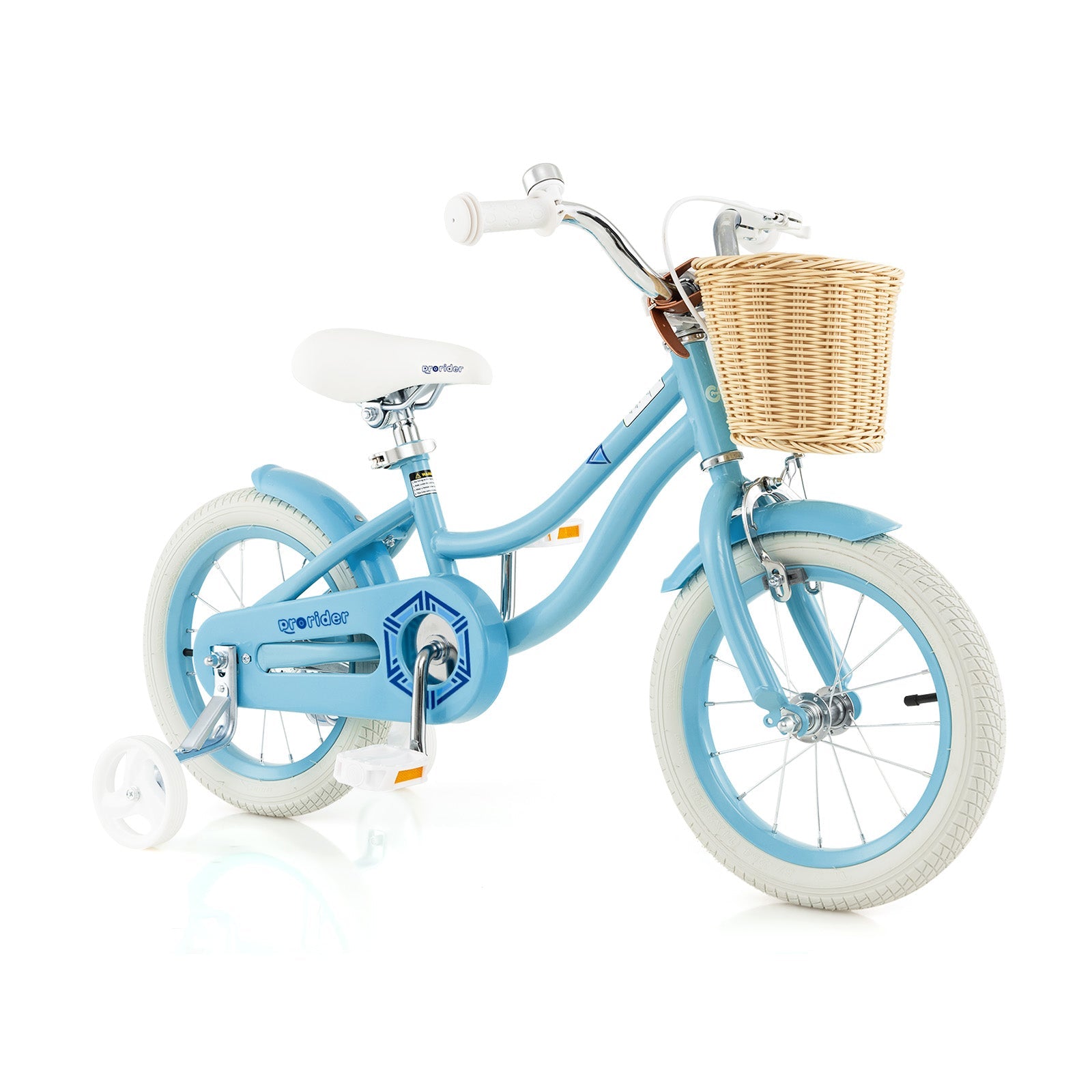 14-Inch Kids Bike with Training Wheels and Adjustable Handlebar Seat