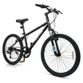 Kids Mountain Bike 20 24 Inch Child Bicycle for Boys Girls Aged 8+ Years Old Black