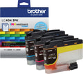 New, Pre-Owned - Brother Standard-Yield Yellow, Magenta and Cyan Ink Cartridge LC404 3.PK