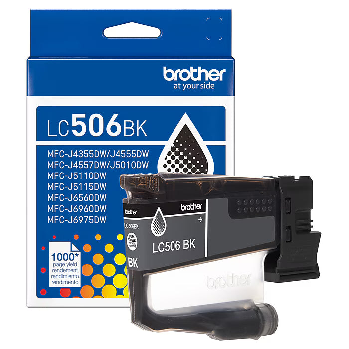 New, Pre-Owned - Brother LC506 Standard Yield Black Ink Cartridge