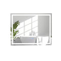 LED Bathroom Mirror Wall Mounted Rectangle Mirror with 3-Color Dimmable Lights