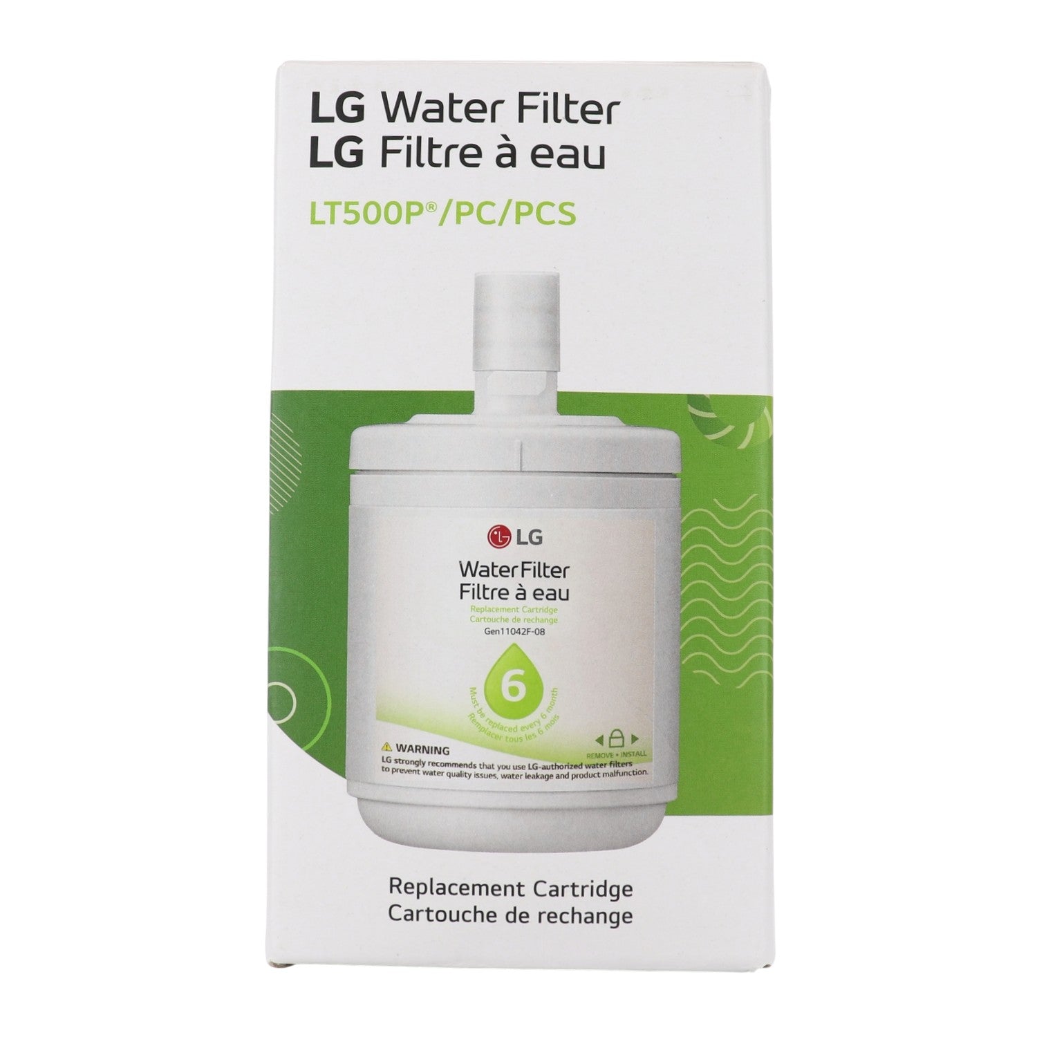 LG LT500P Refrigerator Water Filter | 6 Months -  ADQ72910911