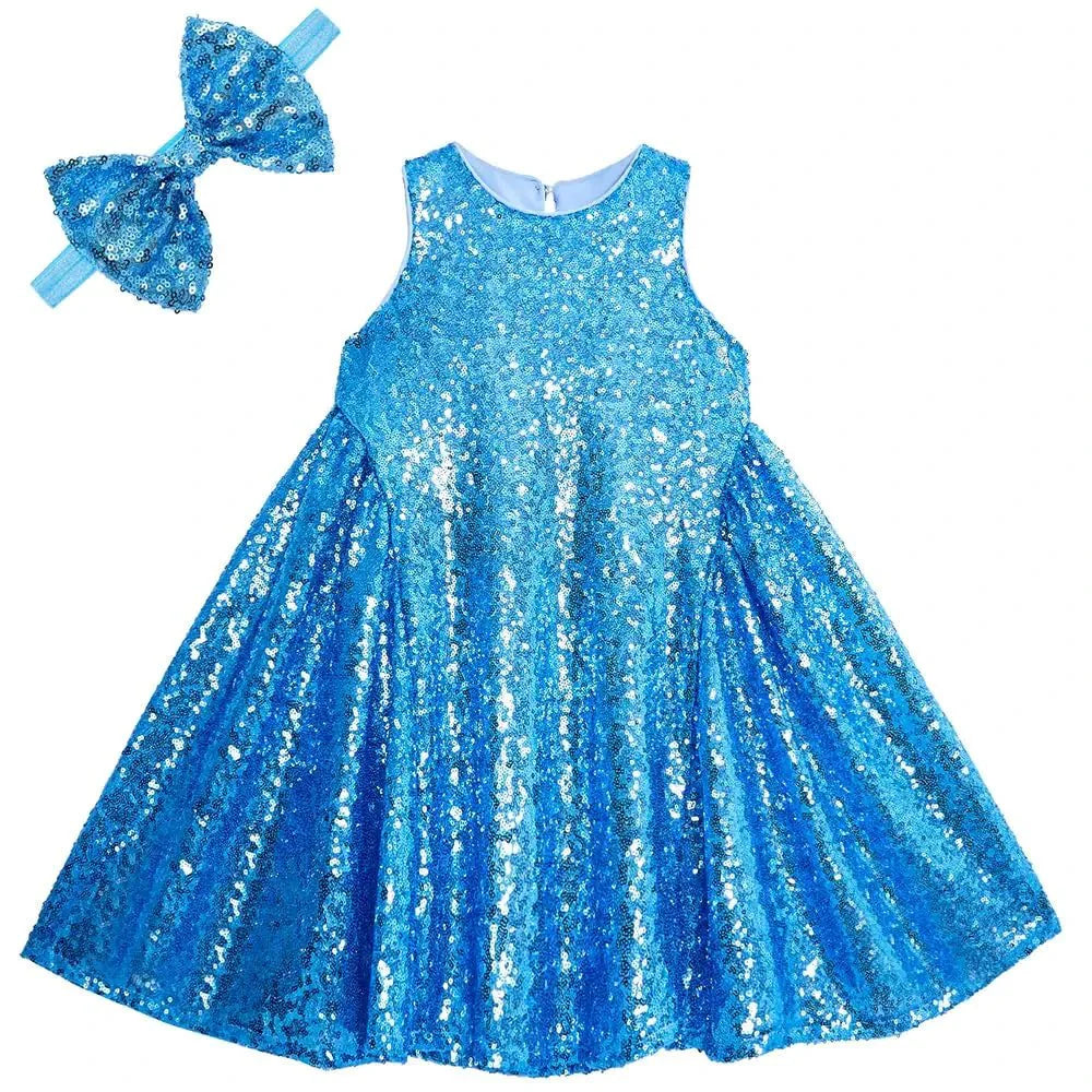 YIYI Sparkle Sequin Flower Girl Dress, Age 8 XL