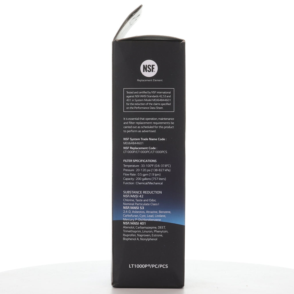 LG LT1000P / ADQ747935 Refrigerator Water Filter Replacement Cartridge - AGF80300704