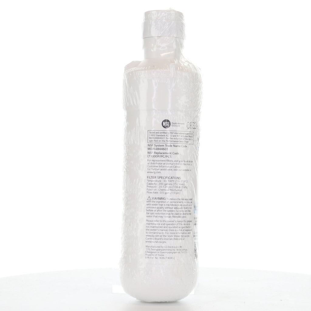 LG LT1000P / ADQ747935 Refrigerator Water Filter Replacement Cartridge - AGF80300704
