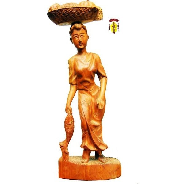 Lady with Basket and Fish