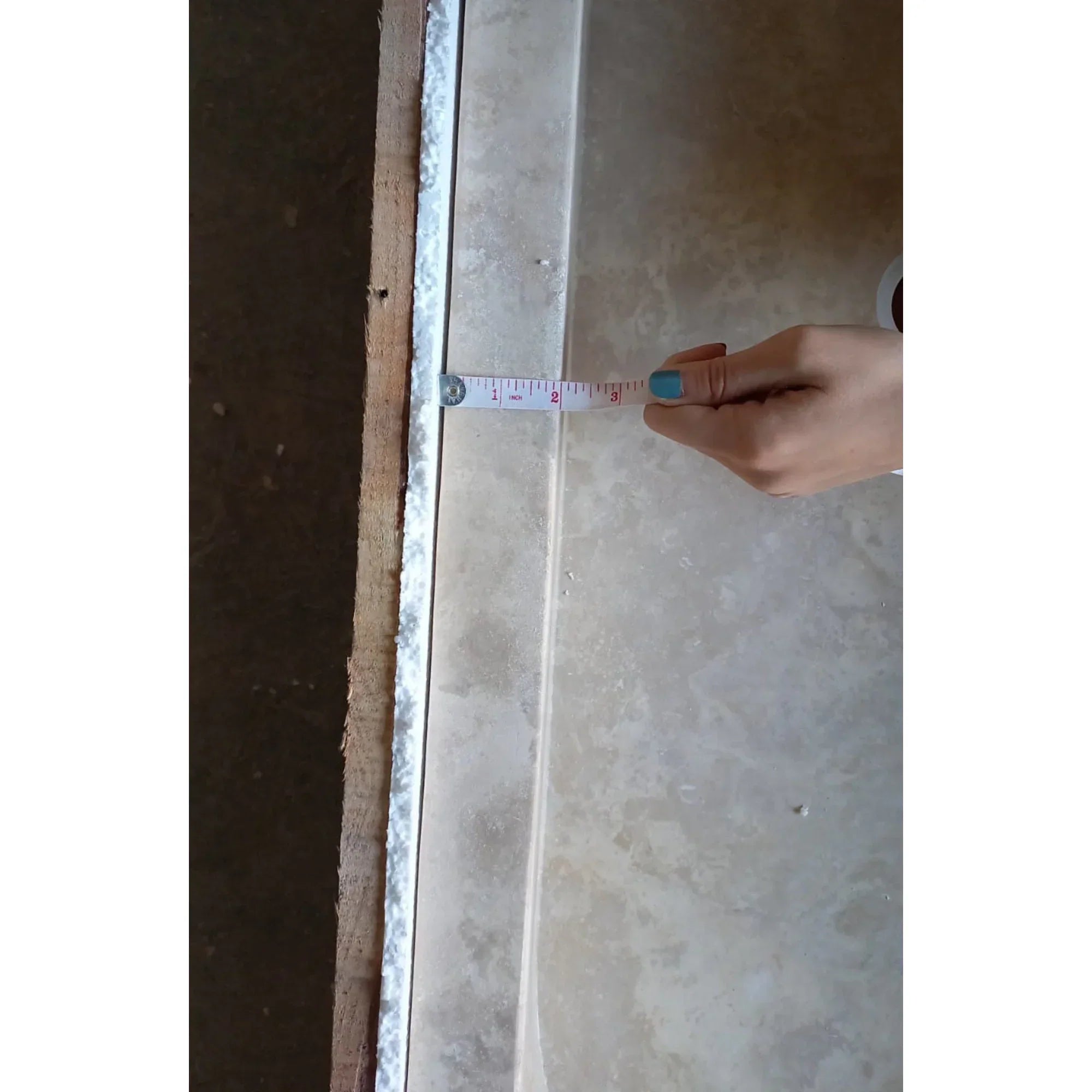 Light Travertine Natural Stone Rectangular Bathroom Vessel Sink 48 x 22 Inches
