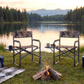 Lightweight Folding Camping Chair with Side Table