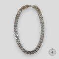 Louis Vuitton Virgil Monogram Chain Link Necklace in Silver