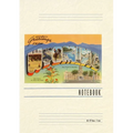 Vintage Lined Notebook Greetings from Wyoming - Paperback