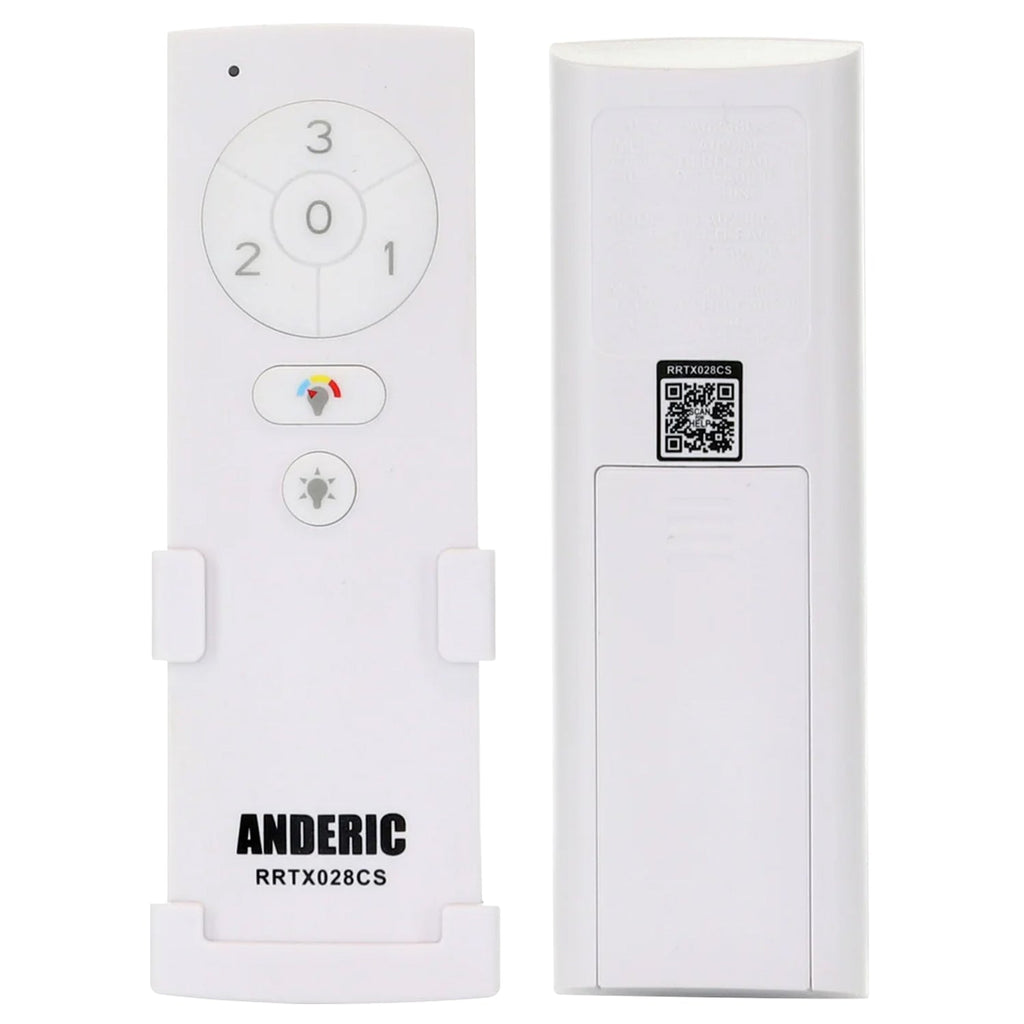 Anderic RRTX028CS Replacement Ceiling Fan Remote Control for Hampton Bay and Home Decorators Collection - TX028C-S